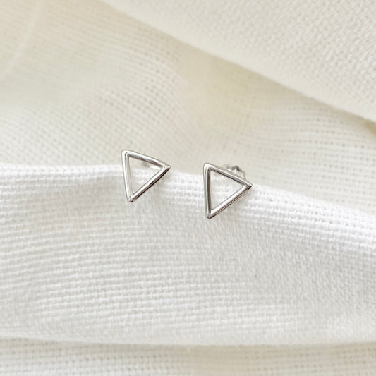 Triangle Geometric Earrings | 925 Sterling Silver