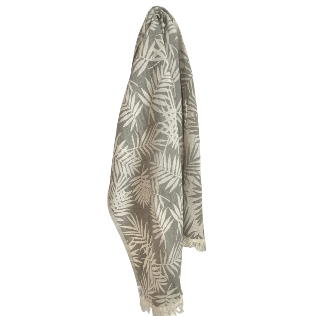The Palm Towel | Charcoal