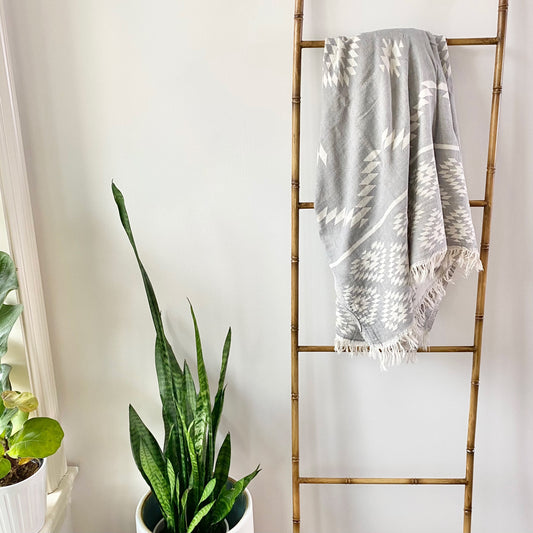 The Bali Towel | 100% Organic Cotton | Slate Grey | The Artisans Loft