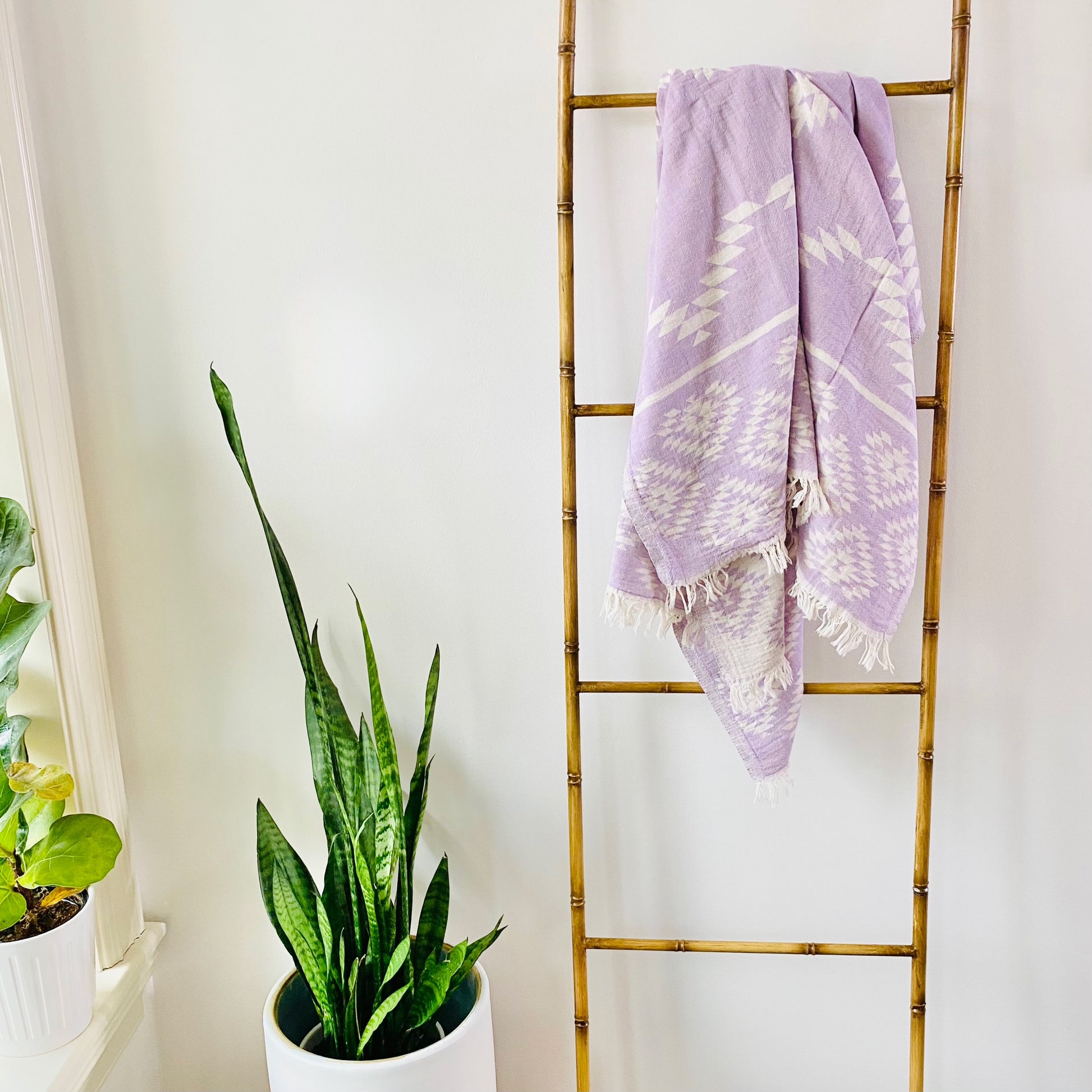 The Bali Towel | 100% Organic Cotton | Lilac | The Artisans Loft Canada Turkish Towel